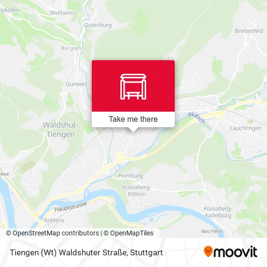 Карта Tiengen (Wt) Waldshuter Straße