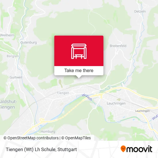 Карта Tiengen (Wt) Lh Schule