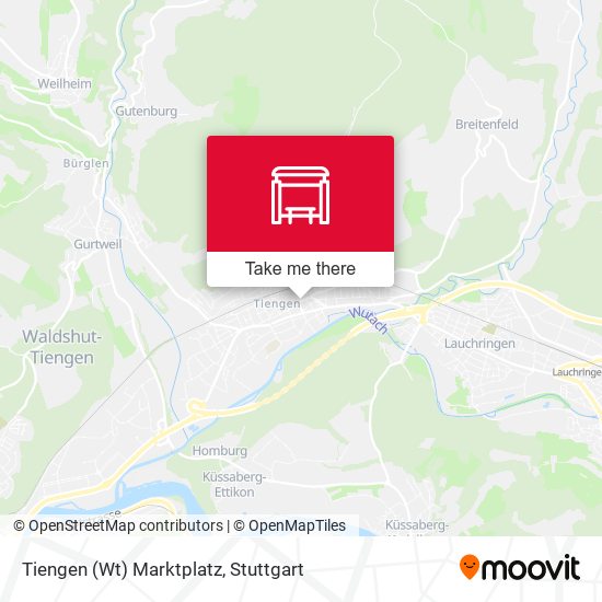 Карта Tiengen (Wt) Marktplatz