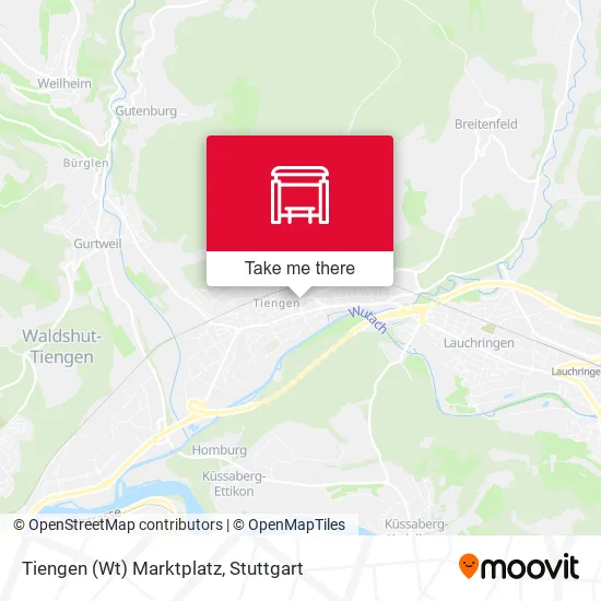 Карта Tiengen (Wt) Marktplatz