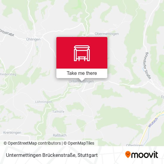 Untermettingen Brückenstraße map