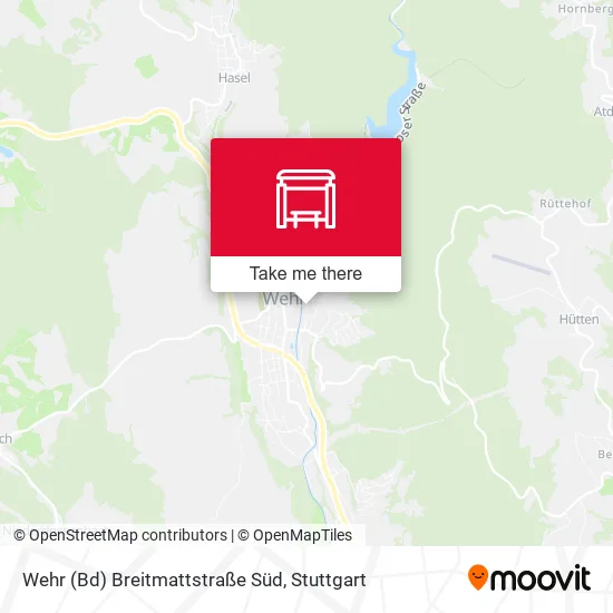 Карта Wehr (Bd) Breitmattstraße Süd