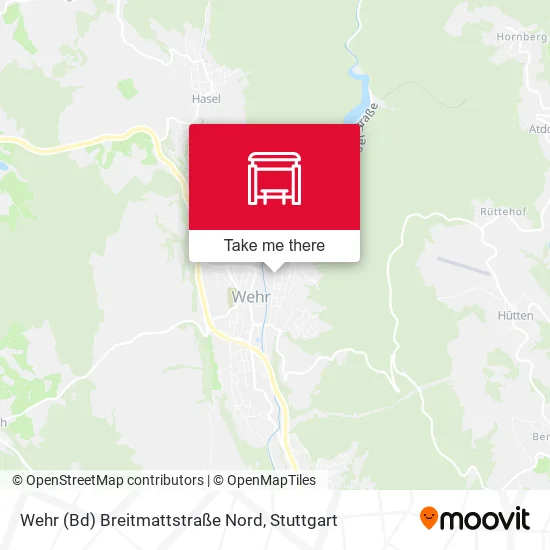 Карта Wehr (Bd) Breitmattstraße Nord