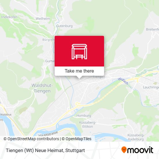 Карта Tiengen (Wt) Neue Heimat