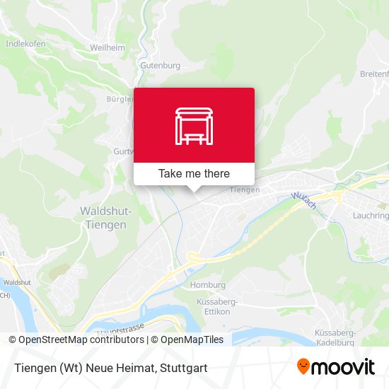Карта Tiengen (Wt) Neue Heimat