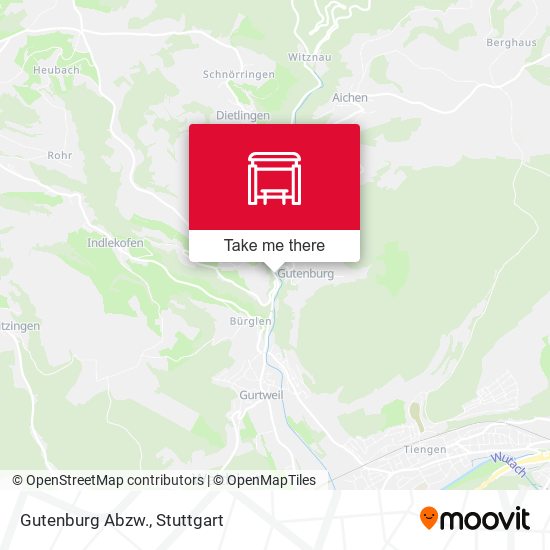 Gutenburg Abzw. map