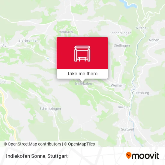 Карта Indlekofen Sonne