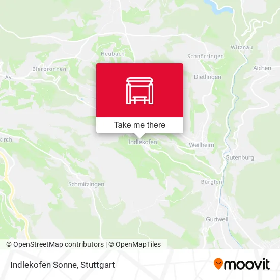 Карта Indlekofen Sonne