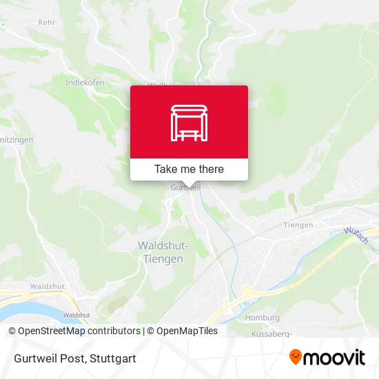 Карта Gurtweil Post