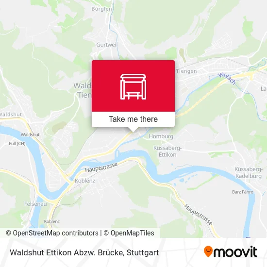 Карта Waldshut Ettikon Abzw. Brücke
