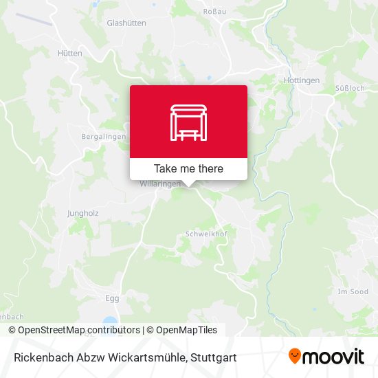 Rickenbach Abzw Wickartsmühle map