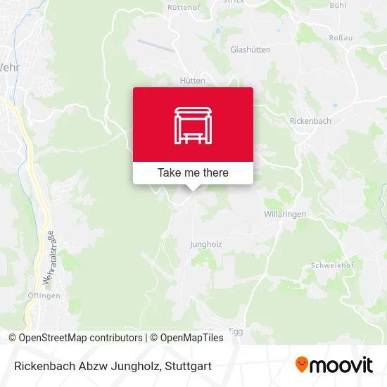 Rickenbach Abzw Jungholz map