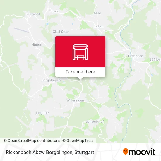 Карта Rickenbach Abzw Bergalingen
