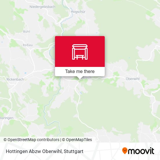 Hottingen Abzw Oberwihl map