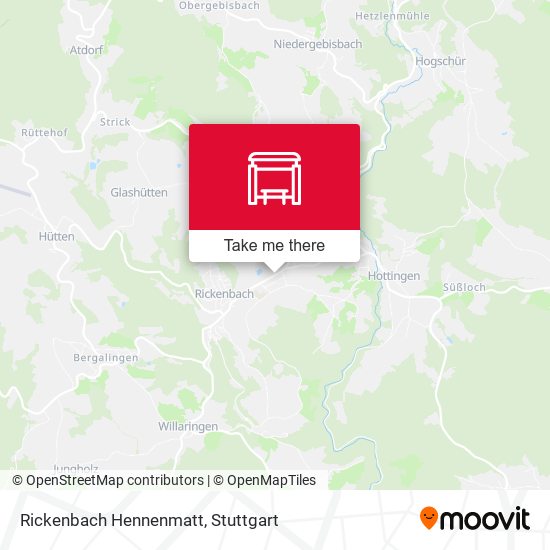 Rickenbach Hennenmatt map