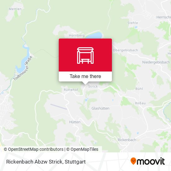 Rickenbach Abzw Strick map