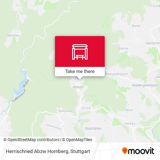 Herrischried Abzw Hornberg map