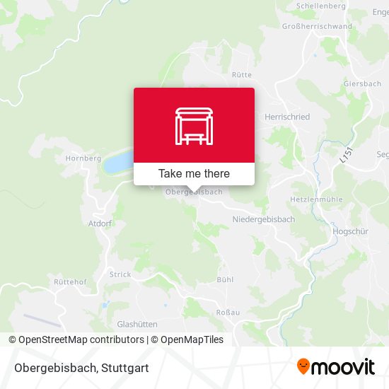 Obergebisbach map