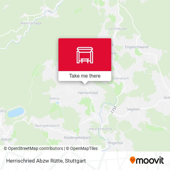 Herrischried Abzw Rütte map