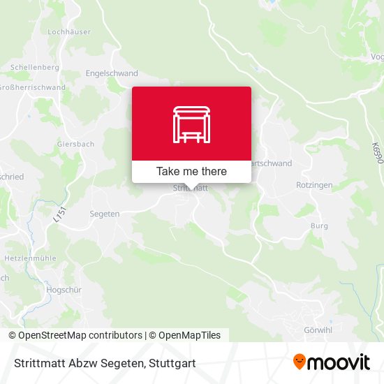 Strittmatt Abzw Segeten map