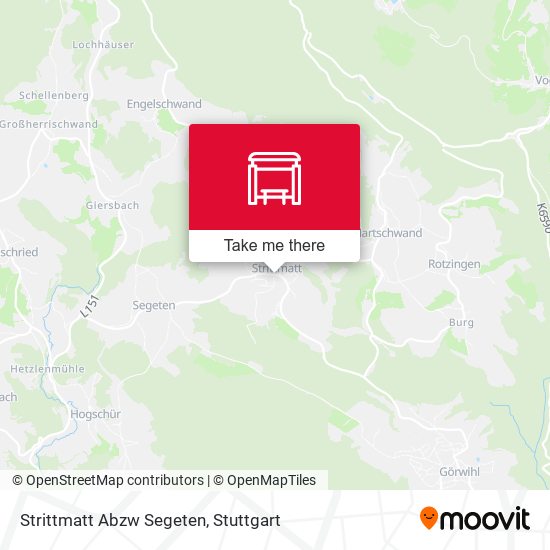 Карта Strittmatt Abzw Segeten