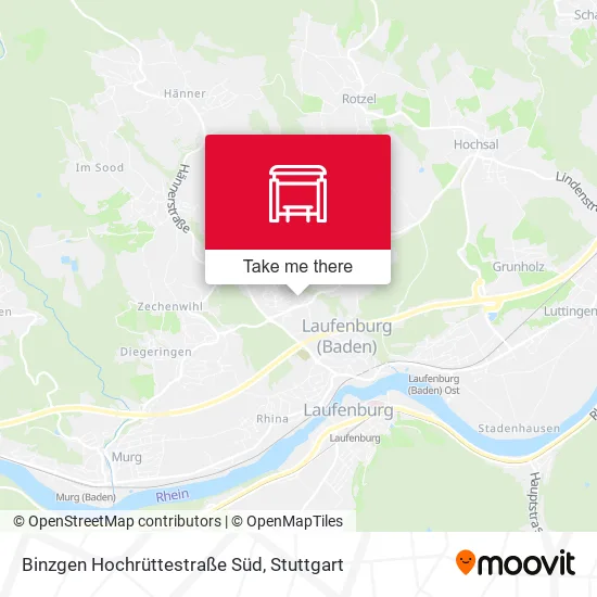 Карта Binzgen Hochrüttestraße Süd