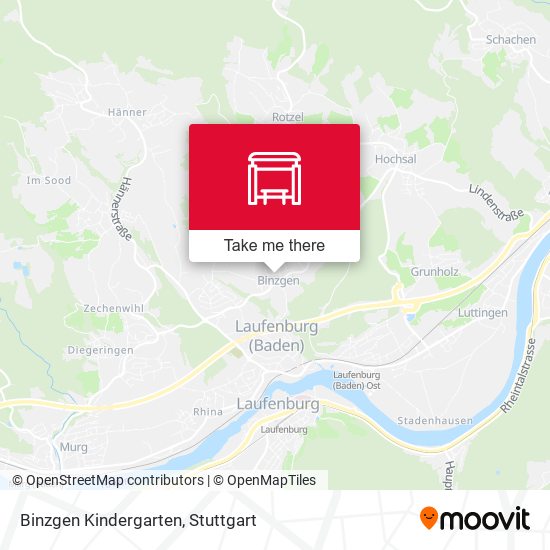 Binzgen Kindergarten map