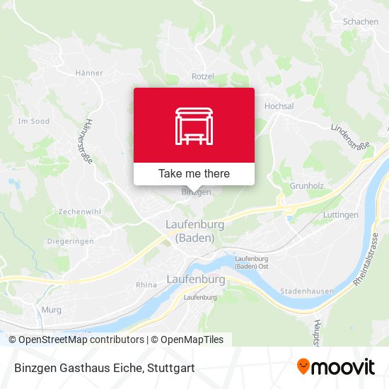 Карта Binzgen Gasthaus Eiche