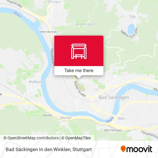 Карта Bad Säckingen In den Winklen