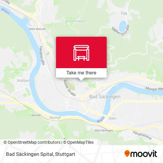 Карта Bad Säckingen Spital