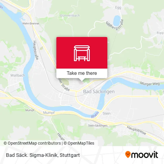 Карта Bad Säck. Sigma-Klinik