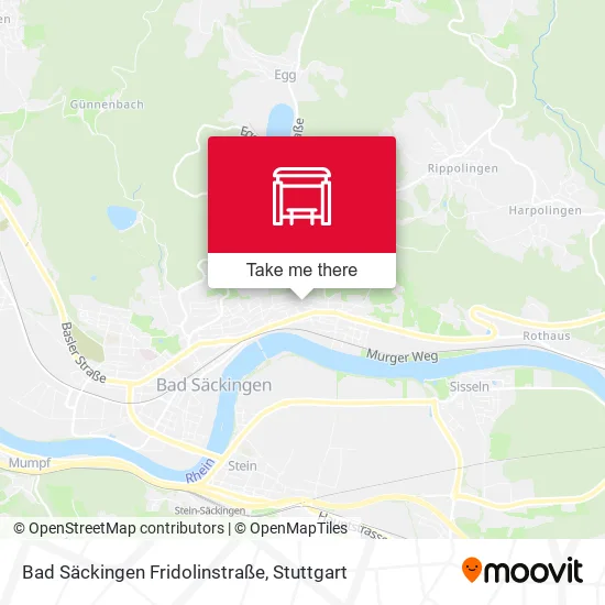 Карта Bad Säckingen Fridolinstraße