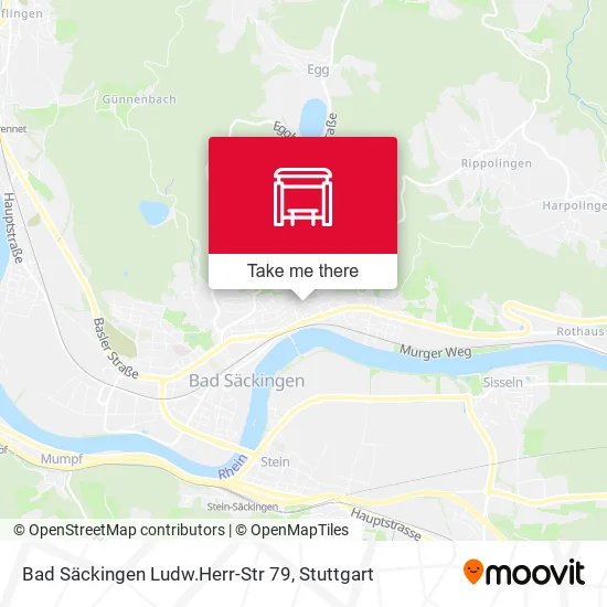 Карта Bad Säckingen Ludw.Herr-Str 79