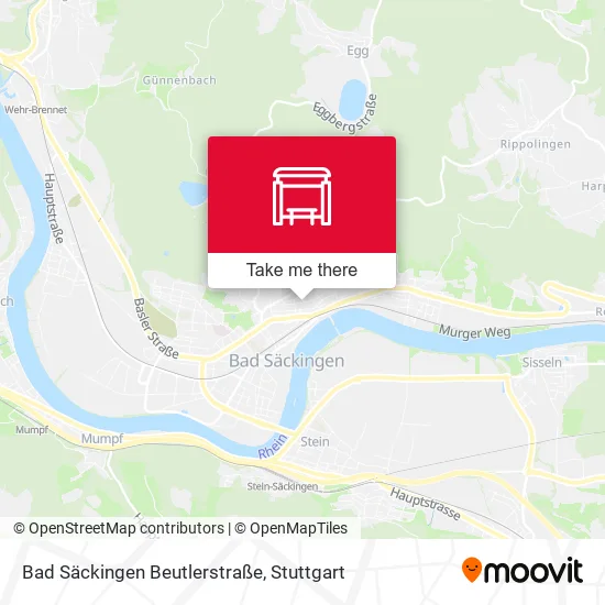 Карта Bad Säckingen Beutlerstraße
