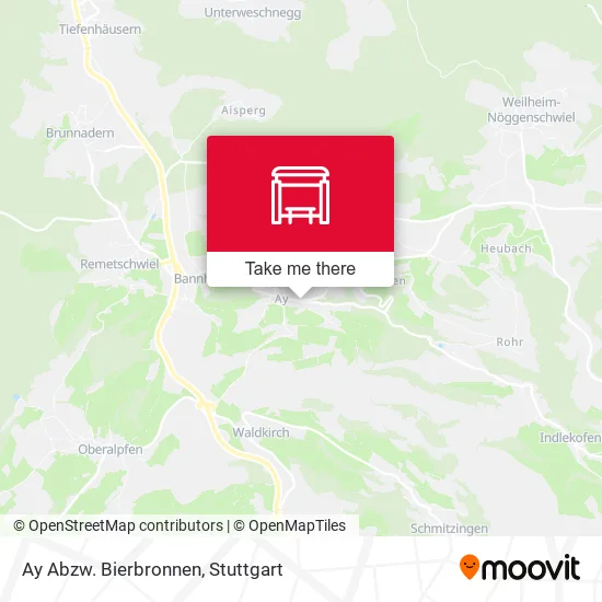 Карта Ay Abzw. Bierbronnen