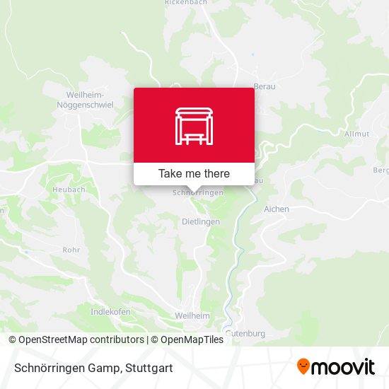 Schnörringen Gamp map