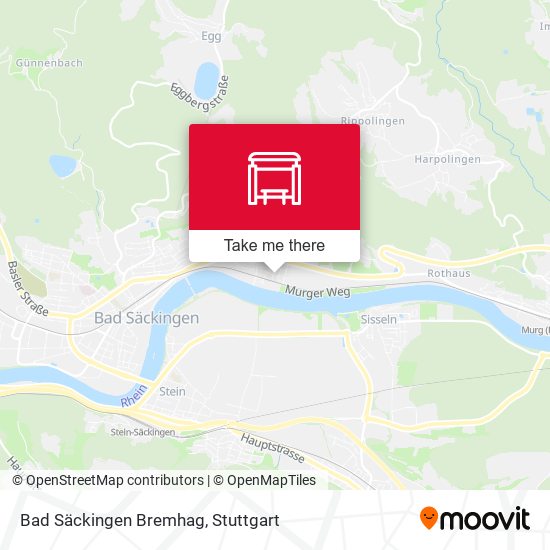 Bad Säckingen Bremhag map