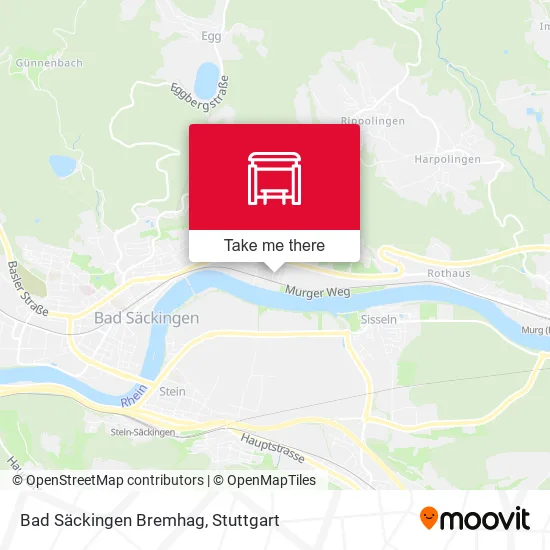 Карта Bad Säckingen Bremhag