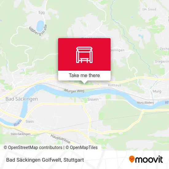 Карта Bad Säckingen Golfwelt