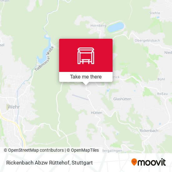 Rickenbach Abzw Rüttehof map
