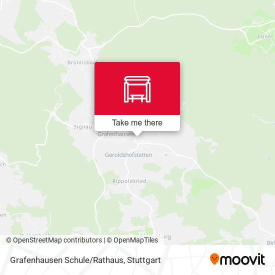 Grafenhausen Schule/Rathaus map