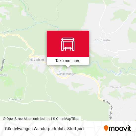 Карта Gündelwangen Wanderparkplatz