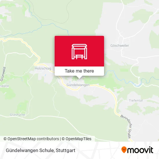 Карта Gündelwangen Schule