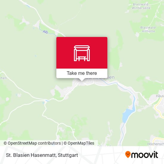 St. Blasien Hasenmatt map