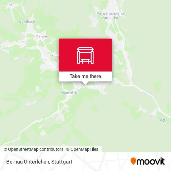 Карта Bernau Unterlehen