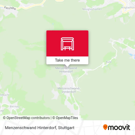 Menzenschwand Hinterdorf map