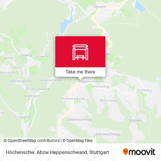 Höchenschw. Abzw Heppenschwand map