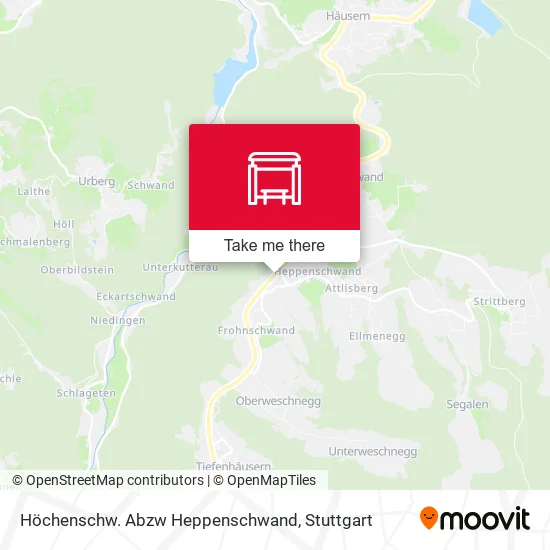 Карта Höchenschw. Abzw Heppenschwand