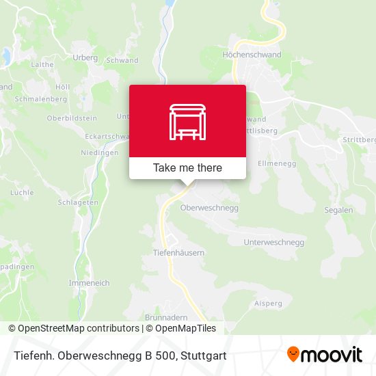Tiefenh. Oberweschnegg B 500 map