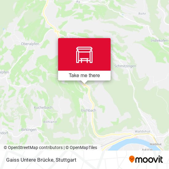 Gaiss Untere Brücke map